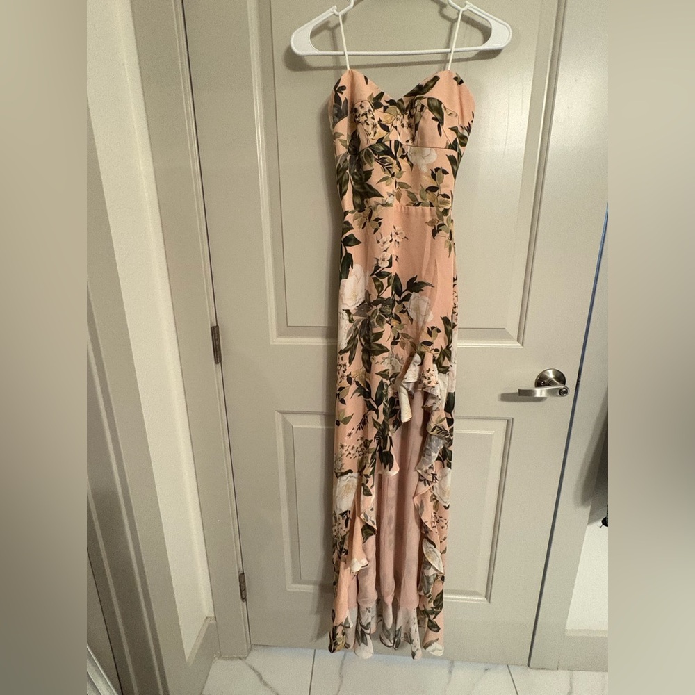 Amanda Uprichard Eden Gown in Juniper Floral size S - Picture 4 of 6